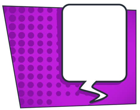 Comic book speech bubble or message balloon vectorのイラスト素材
