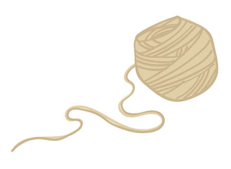 Thread on roll, knitting or sewing hobby vectorのイラスト素材
