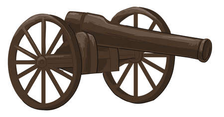 Vintage weaponry for battle and fights on warsのイラスト素材