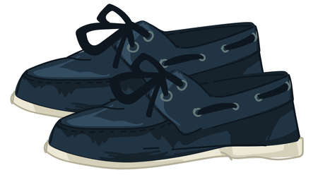 Fashionable shoes on flat platform, classic modelのイラスト素材