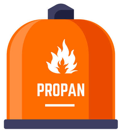 Propane or butane flammable sources of energyのイラスト素材