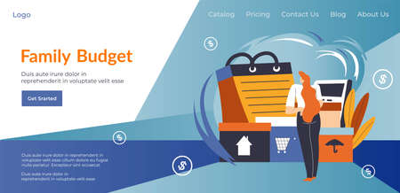 Family budget, saving or investing money website