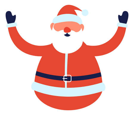 Santa Claus xmas and new year character vectorのイラスト素材