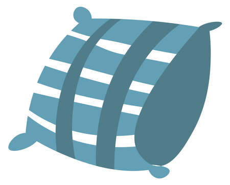Soft airy pillow, cushion for bed or sofa vectorのイラスト素材