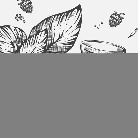 Herbs and tea shop, organic ingredients vectorのイラスト素材