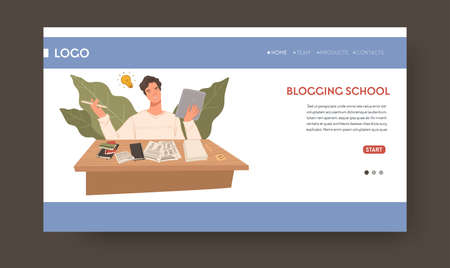 School teaching about blogging and writing web