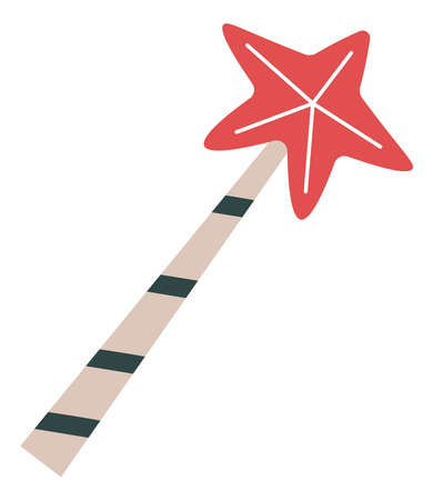 Christmas lollipop stick with star, xmas sweetsのイラスト素材