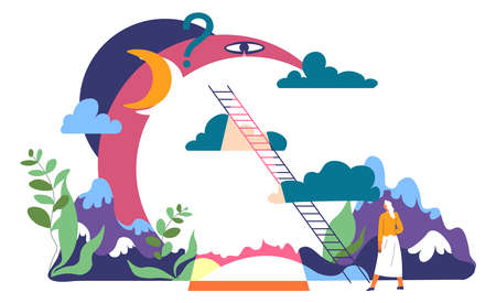 Self understanding and consciousness perceptionのイラスト素材