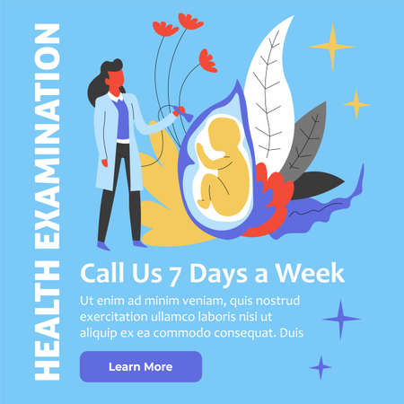 Health examination and healthcare, prenatal helpのイラスト素材