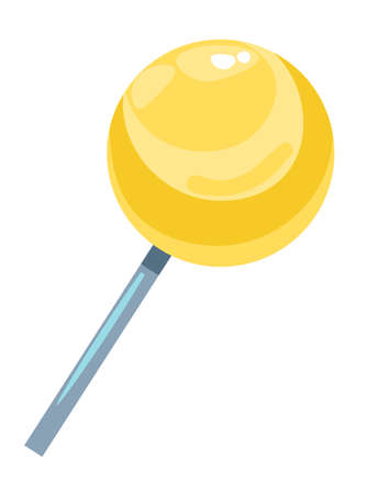 Sweet lollipop on stick, caramel candy dessertのイラスト素材