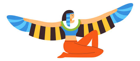 Ancient Egyptian mythology beliefのイラスト素材