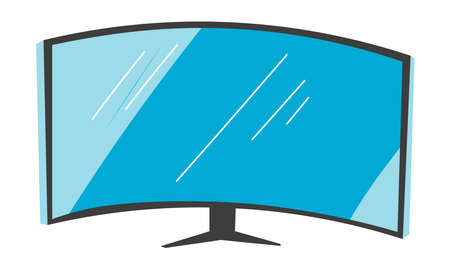 Screen of computer or television, wide monitorのイラスト素材
