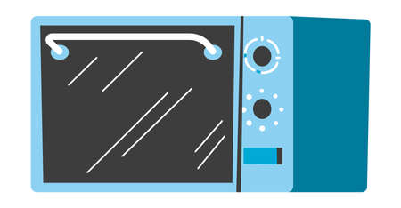 Microwave oven home appliances for kitchen vectorのイラスト素材