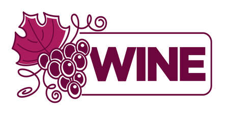 Red and dry wine tasting place to drink wine logos vector set of isolated signsのイラスト素材