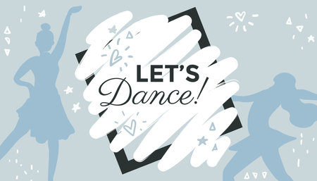 Ballet school, dancing lessons children and adultsのイラスト素材