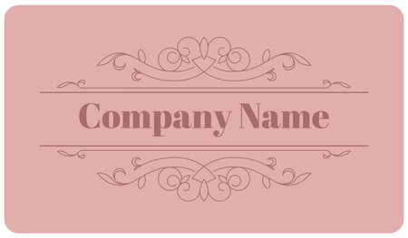 Elegant business card with company name vectorのイラスト素材