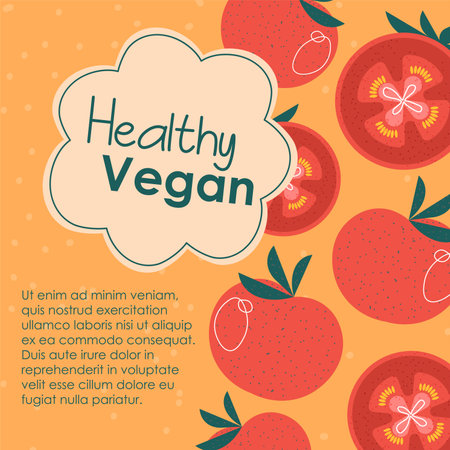 Healthy vegan meal, vegetable based nutritionのイラスト素材