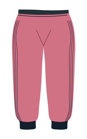 Clothing for men and women, sports pants vectorのイラスト素材