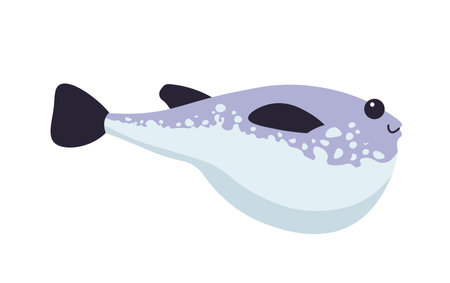 Fish exotic and tropical aquatic animal vectorのイラスト素材