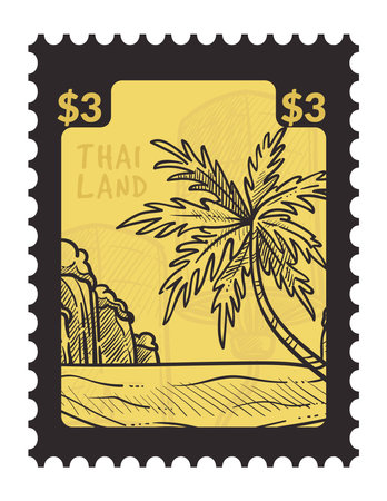 Thailand beaches and resorts for vacation and restのイラスト素材