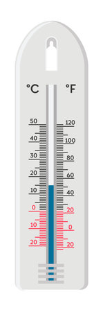 Thermometer for air climate measurement vectorのイラスト素材
