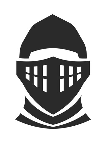 Helmet of warrior or fighter, medival times vectorのイラスト素材