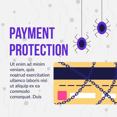 Payment protection, security for banking systemのイラスト素材