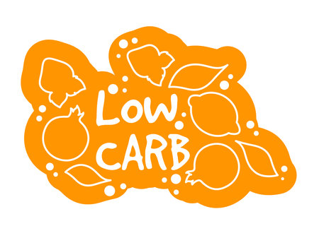 Low carb meal and dishes, healthy products vectorのイラスト素材