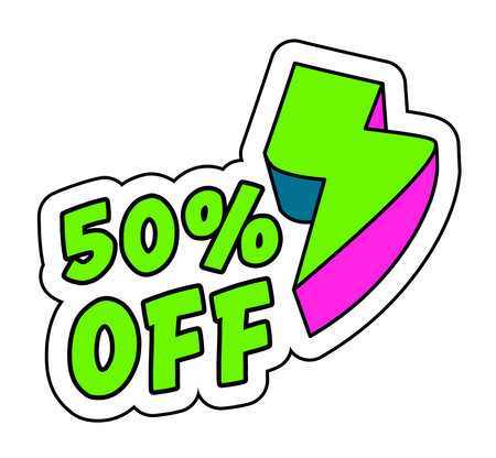 Reduction of price, discounts and sale on productsのイラスト素材