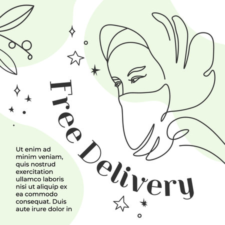 Free shipping available shop with discounts bannerのイラスト素材