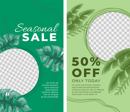 Seasonal sale, only today discount banner for shopのイラスト素材