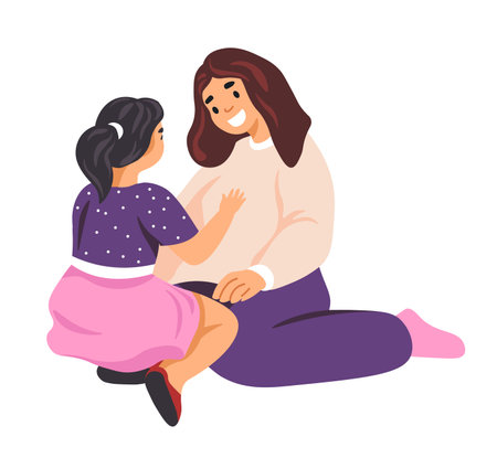 Sharing Laughter and Talesのイラスト素材