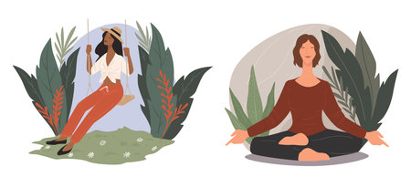 A vector collection of womenのイラスト素材