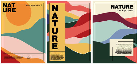 Nature Inspired Vector Poster Set