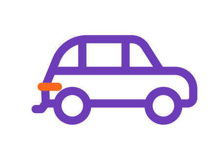 Family Car Casual Vector Designのイラスト素材