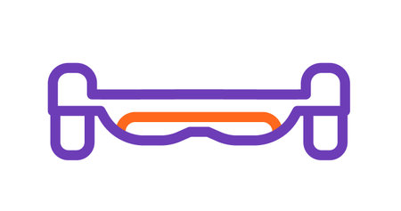 Hoverboard Modern Vector Iconのイラスト素材