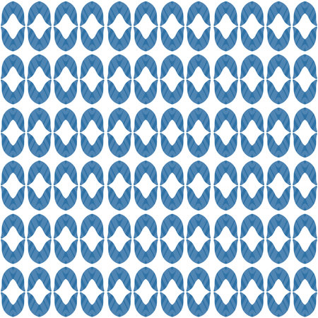 Geometric Blue Pattern Seamless Designのイラスト素材