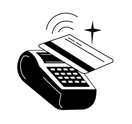 Mobile Payment With Credit Cardのイラスト素材