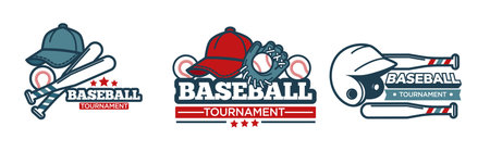 Baseball League Emblem Vector Design