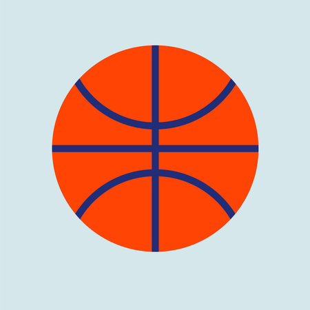 Orange Basketball Sports Vector Illustrationのイラスト素材