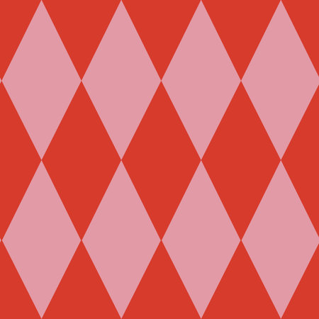Red Pink Diamond Seamless Pattern