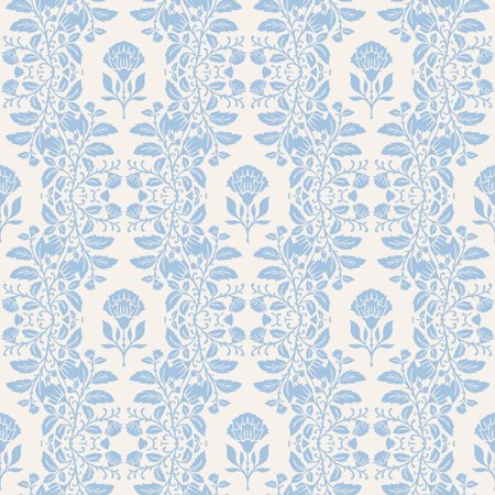 Ornate Damask Floral Vine Backgroundのイラスト素材