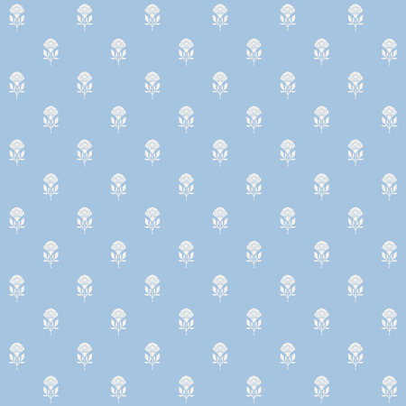 Minimalist Spaced Tiny Floral Motif Designのイラスト素材