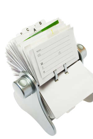 card file isolated on a white background.の写真素材