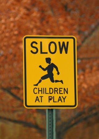 Children At Play Signの写真素材