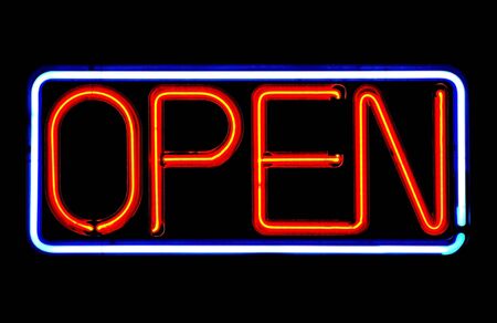 Open Signの写真素材