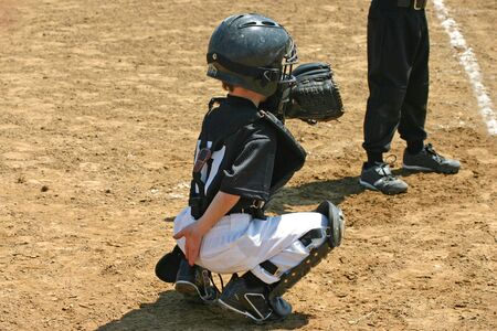 Boy Catchingの写真素材