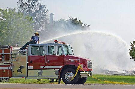 Fireman At Work