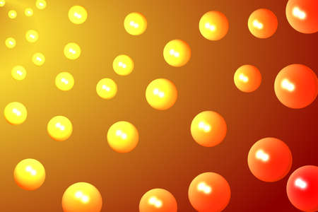 Orange Bubblesの写真素材