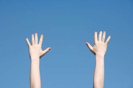 Hands in the Skyの写真素材